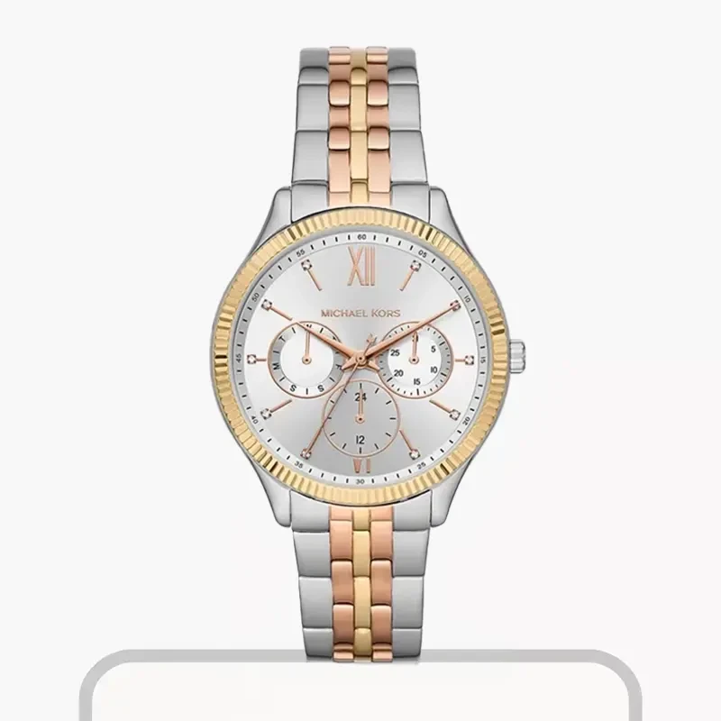 Michael Kors Benning Tri-Tone Casual Ladies Watch- MK4431